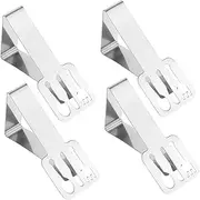 Sturdy Metal Tablecloth Holder 4pcs Triangle Clips Dinner Cloth Clamps Non-Skid Tablecloth Fixators Party Supplies