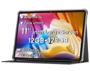 2025 Upgraded Android 14 Tablet, 11inch Tablet PC,Support Face Unlock, Octa-c...
