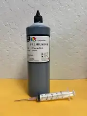 500ml Pigment Black refill ink for all HP Canon Lexmark Dell inkjet printers