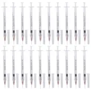 20Pack 1Ml/Cc Disposable Plastic Sterile Syringes with 25Ga Cap, for Scientific