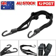 NEW Motorcycle Motorbike Helmet Elastic Rope Strap Luggage Bungee Net /2 Hook AU