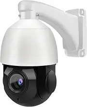 Outdoor 8MP PTZ PoE IP Camera Speed Dome, Auto Tracking, Pan Tilt 18xOptical Zoom 30x Digital Zoom with 165ft IR Night Vision, Human/Vehicle Detection, Two Way Talk,Compatible for Hikvision