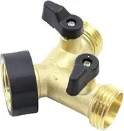 xinyee Y Shape Soild Brass Thread Two Way Connector Adaptor Hose Splitter Garden Soft Tube Irrigation Joint