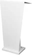 TT-YED Acrylic Podium Stand, Classroom Church Acrylic Transparent Podium, Lecture Podium with 2-Tier Storage Space for Restaurants, Churches, Seminars and Schools,C