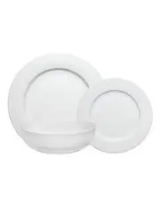 [Maxwell & Williams] White Basics Urban Rim Dinner Set 12 Piece Gift Boxed in White
