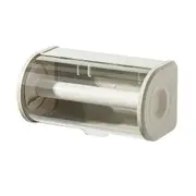 Bathroom Paper Towel Organizer Large Roll Wall Mount Holder With Clear Dustproof Cover Modern Tissue Dispenser Storage A