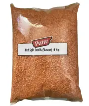 Red Lentils Split (Masoor Dal) 5 Kg Kitchen Grocery Pantry Pattu