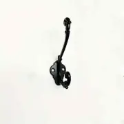 Black Vintage Wall Mount Metal Coat Hook Zinc Alloy Easy Install Clothes Bags