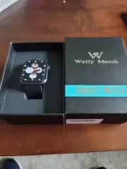 NEW Welly Merck Smart Watch Black Touch Screen Fitness Tracker Pedometer Monitor