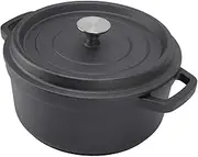 SPYMINNPOO Cast Iron Pot, Dual Loop Handle Dutch Oven Pot for Kitchen