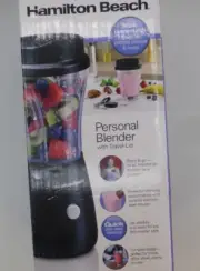 Hamilton Beach Personal Blender With Travel Lid #51146V