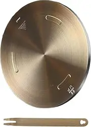 Grourarty 11-Inch Heat Diffuser Plate - Stainless Steel Induction Adapter Simmer Plate for Electric Gas Glass Cooktop Hob Ring - Cooktop Converter With Handle