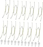 1 Set Plate Hook Plate Hangers Plates Delicate Wall Display Rack Display Shelf for Plate Black Iron Easel Metal Brackets Wall Hanger Rack Dishes Copper Alloy Household