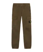 Stone Island Junior Logo-Patch Trousers 12,8Y,6Y,14Y,12Y,10Y military green