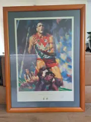 Signed Tony Lockett AFL/VFL Goal Kicking Record Holder Ltd Ed 1300 Sydney Swans