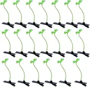 20 Pcs Bean Sprout Hair Clips Green Plant Hair Clips Pea Hairpin Little Grass Barrette Cute Grass Ornaments Hairpiece Hair Accessories for Kids Girls Women School Home Party Supplies