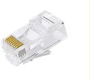 Astrotek CAT6 UTP -RJ45 8P8C 3 Prong Blade 3U Gold Plating Network Plug Heads (50 Pieces)