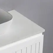 Hampton 1500mm PVC Wall Hung Bathroom Vanity White Quartz Stone
