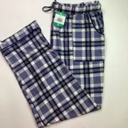 Lucky Brand Ladies' Comfy Blue Checkered Plaid Lounge Pant, Size XL