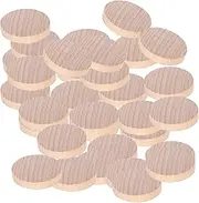100Pcs Natural Beech Wood Slices Round Unfinished Wooden Crafts DIY Decoration Maker Hand Made Accessories for Coasters DIY Crafts Home Ornaments(5CM)