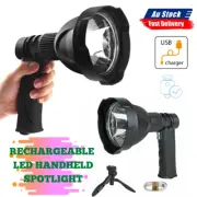 Rechargeable LED Handheld Spotlight Hunting Camping Flashlight Torch Spot Light