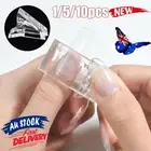 1-20 Pcs Nail Tips Clip Quick Building Poly UV Builder Gel Extension Clamp KZ