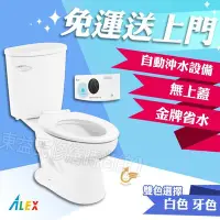 在飛比找Yahoo!奇摩拍賣優惠-ALEX 電光牌 ACT3703-YA 單段式省水馬桶 台灣