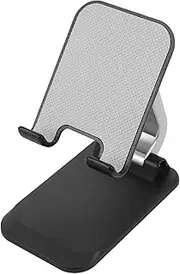 COHEALI Creative Phone Stand Adjustable Foldable Holder for Desk Office Durable Aluminum Alloy Nonslip Base Compatible with Phones Tablets Space Saving Design
