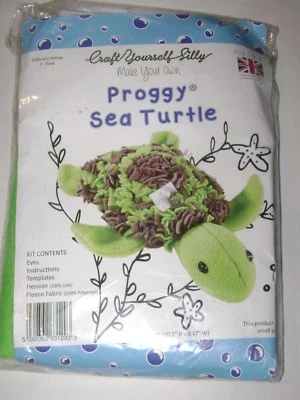 Craft Yourself Silly PROGGY SEA TURTLE Kit UK-Made