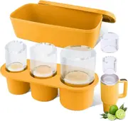 Ice Cube Tray for Stanley Cup 30-40Oz Tumbler, Silicone Ice Cube Moulds, Whiskey, Drinks, Coffee, Easy Fill and Release Ice Make