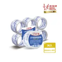 在飛比找momo購物網優惠-【DEER BRAND 鹿頭牌】OPP超透明膠帶36入組 6