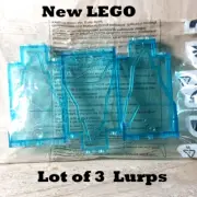 New LEGO Mountain Rock LURP Lot of 3 ICE Berg Trans Blue Clear Everest Glacier