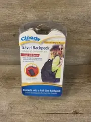 Cloudz Folding Travel Backpack Black Backpack Hiking Light Weight Sealed-NEW 23T