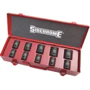 Sidchrome 1/2" Drive Metric Impact Socket Set - 10 Piece