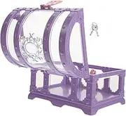 FOYTOKI Small Pirate Treasure Chest Box with Lock Decorative Storage Box for Pirate Parties Classroom Use and Imaginative Play