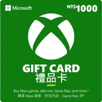 在飛比找ETMall東森購物網優惠-Microsoft 微軟 XBOX 禮物卡 NT$1000 