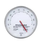 KitchenAid Leave In Cooking Meat Thermometer Stainless Steel 13cm Silver