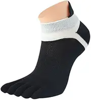 [Generic] Luggage Sock 1 Pair Meias Five Socks Toe Sports Running MenMesh Finger Socks Cotton Socks