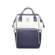 16L Mummy Backpack Baby Nappy Diaper Bag Large Capacity Storage Pouch Outdoor Travel BLUEWHITE COLOR