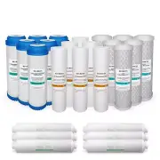 RO Reverse Osmosis 24 Sediment CTO GAC Inline Coconut Shell Carbon Water Filter