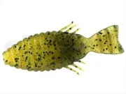 Deps BULLFLAT 3.8inch 52 Green Pumpkin Chartreuse Bass lure From Stylish anglers