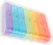 1Set Portable Medicine Organizer with Separable Capsule Storage Case for Travel Lightweight Moisture and Easy to Carry for Outdoor Use and Medication Storage