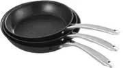 Hybrid Nonstick 3-Piece Fry Pan Set, 8, 10 and 12-Inch Frying Pans , Stay-Cool Handles, Dishwasher and Oven Safe, Induction...