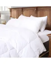 Melange Home White Down Comforter 650+ Power Fill with 300 Thread Count Cotton Percale Shell