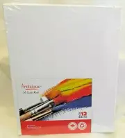 Artlicious (12) Canvas Panels 8x10 Inch With Acid Free Acrylic Gesso (SKU# 1195)