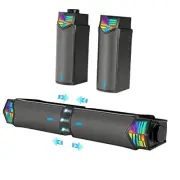 Gaming Speakers for PC, Computer Speakers for Desktop Monitor with Bluetooth,