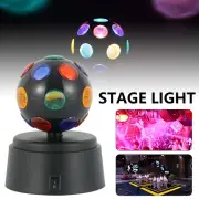 Party Disco Light Ball Crystal DJ Rotating LED Magic Stage Lamp Battery Powered