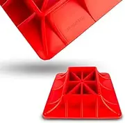 ZESUPER Off-Road Base High Lift Jack Base Plate Compatible with Hi Lift Jack PP Pad to Alleviate Jack Hoisting Sinkage (Red)