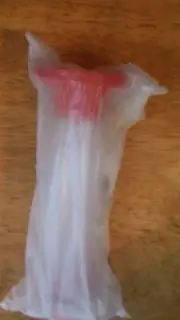 Tupperware Cake Decorator Deco Pen Chili Red & Sheer -NIP