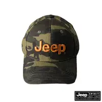 在飛比找momo購物網優惠-【JEEP】品牌LOGO刺繡撞色迷彩棒球帽(綠色)